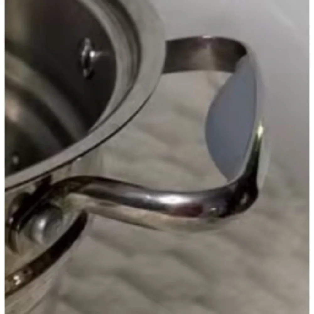 Belgique Stainless Steel Stackable Steamer Strainer Boiler Pot 2 Set 3QT